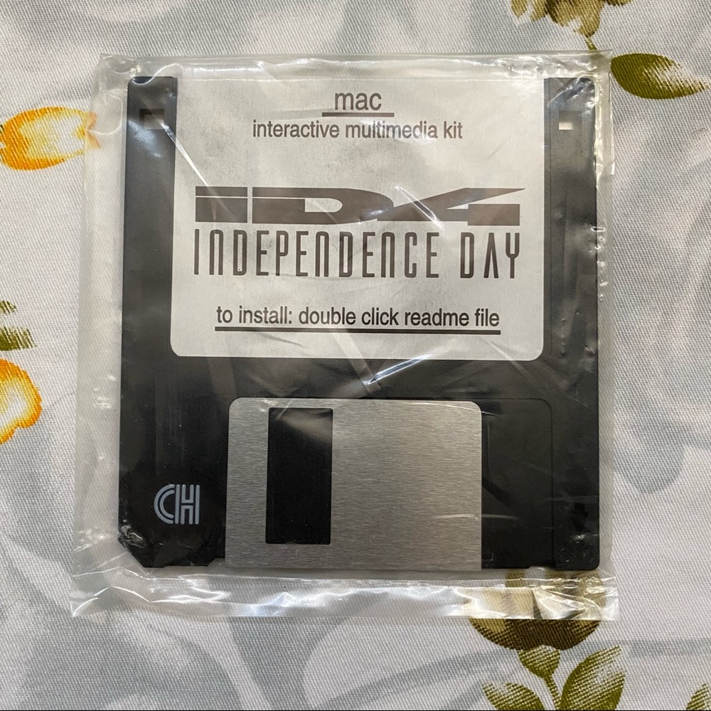 Vintage Independence Day ID4 Floppy Disk